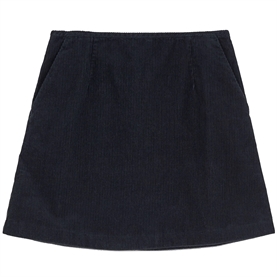 Aiayu Mini Skirt Corduroy, Black Navy